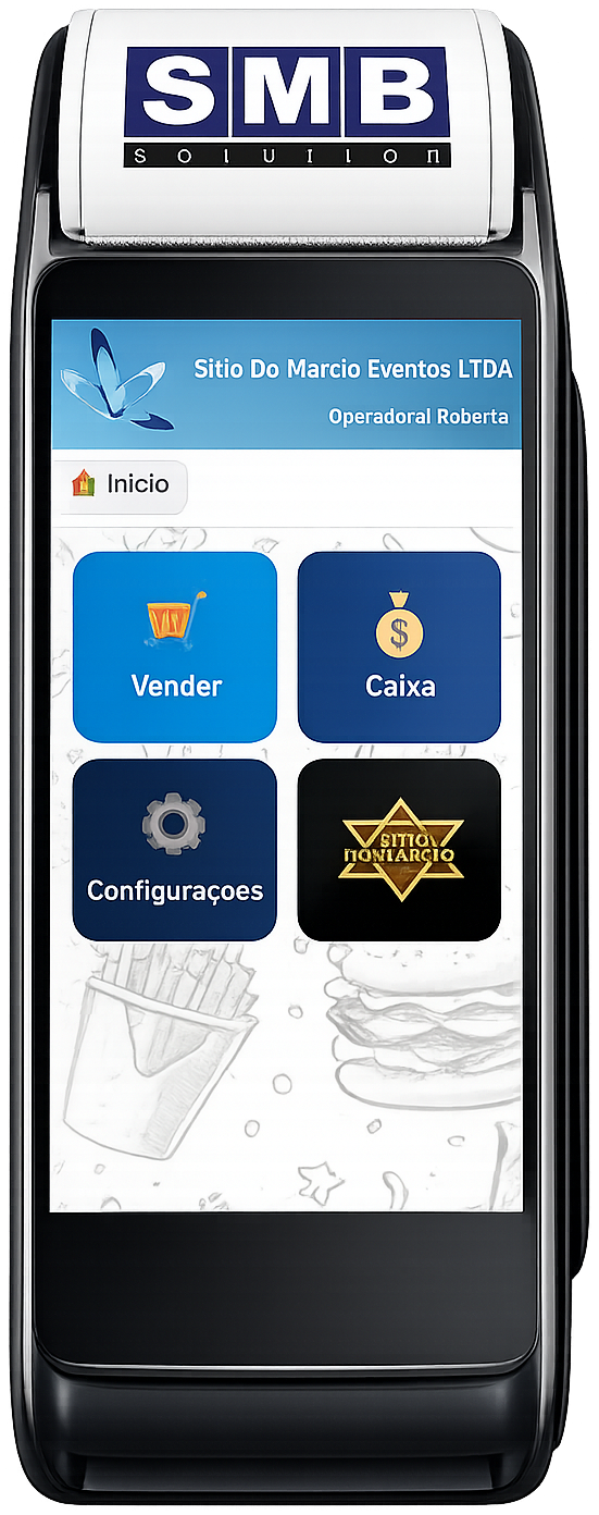 Maquininha de pagamento personalizada SMB Solution