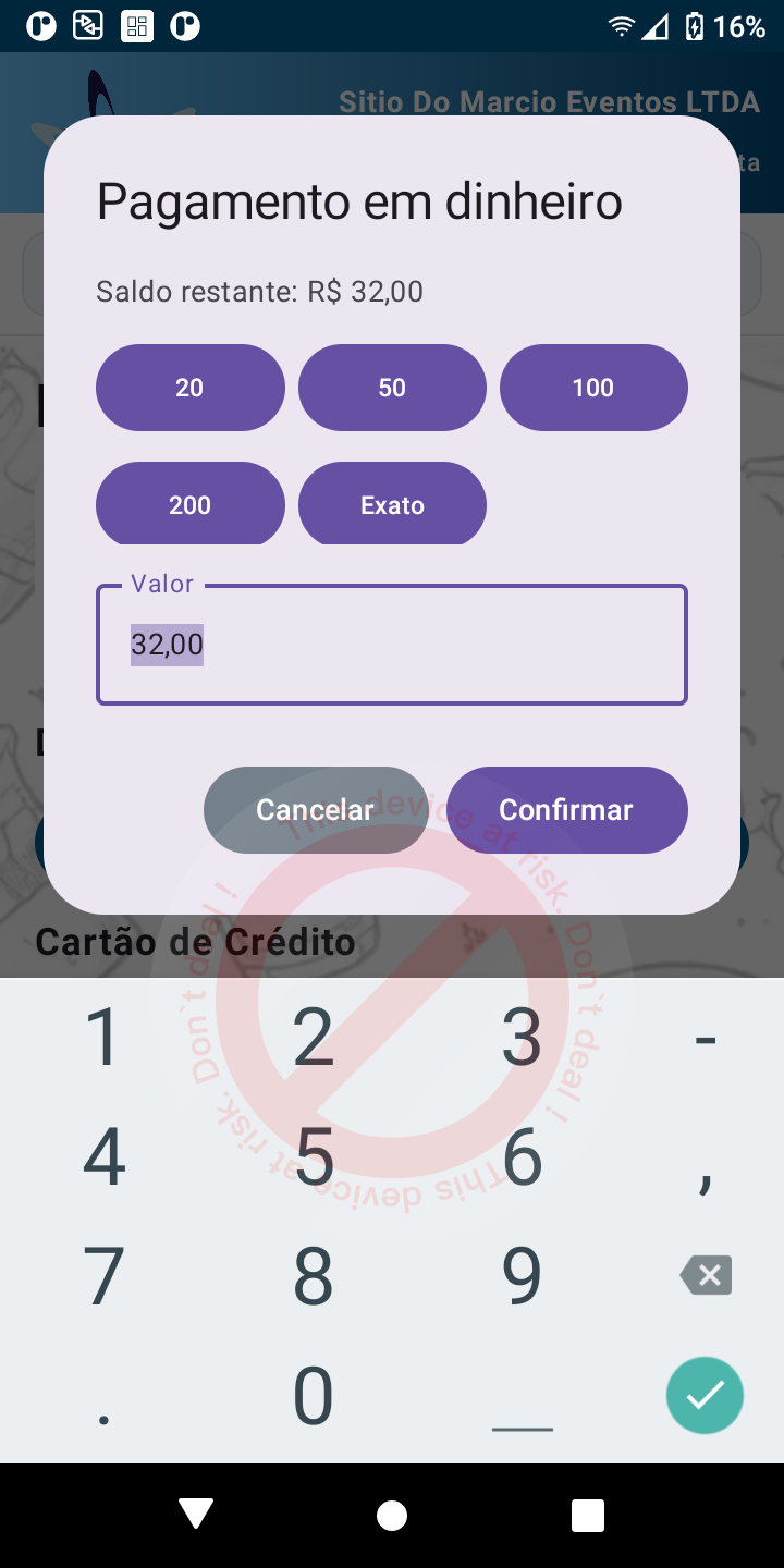 Módulos na Maquininha de Pagamento