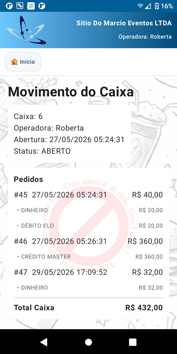 Módulos na Maquininha de Pagamento