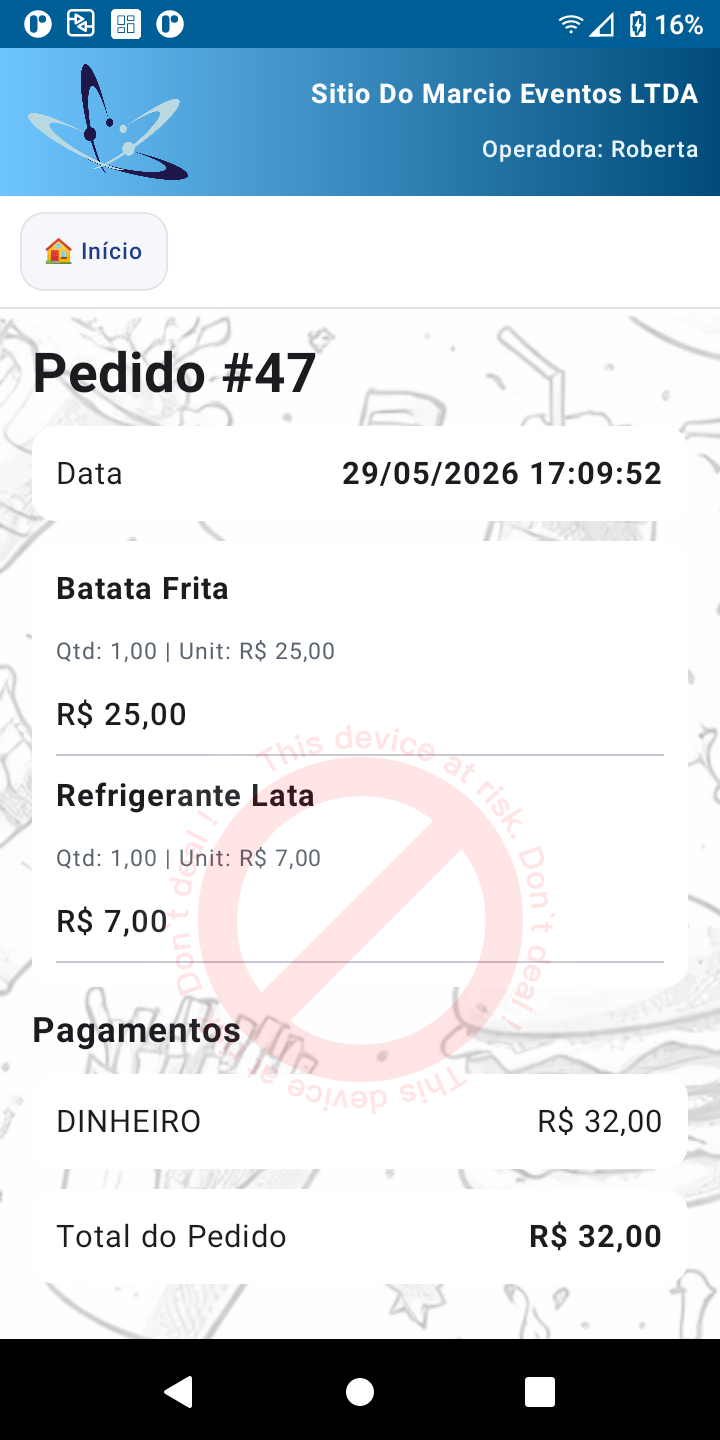 Módulos na Maquininha de Pagamento