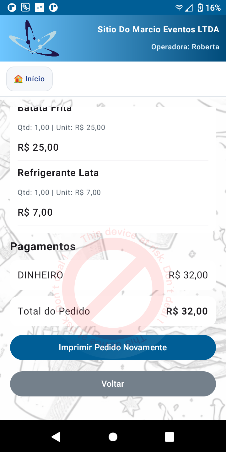 Módulos na Maquininha de Pagamento