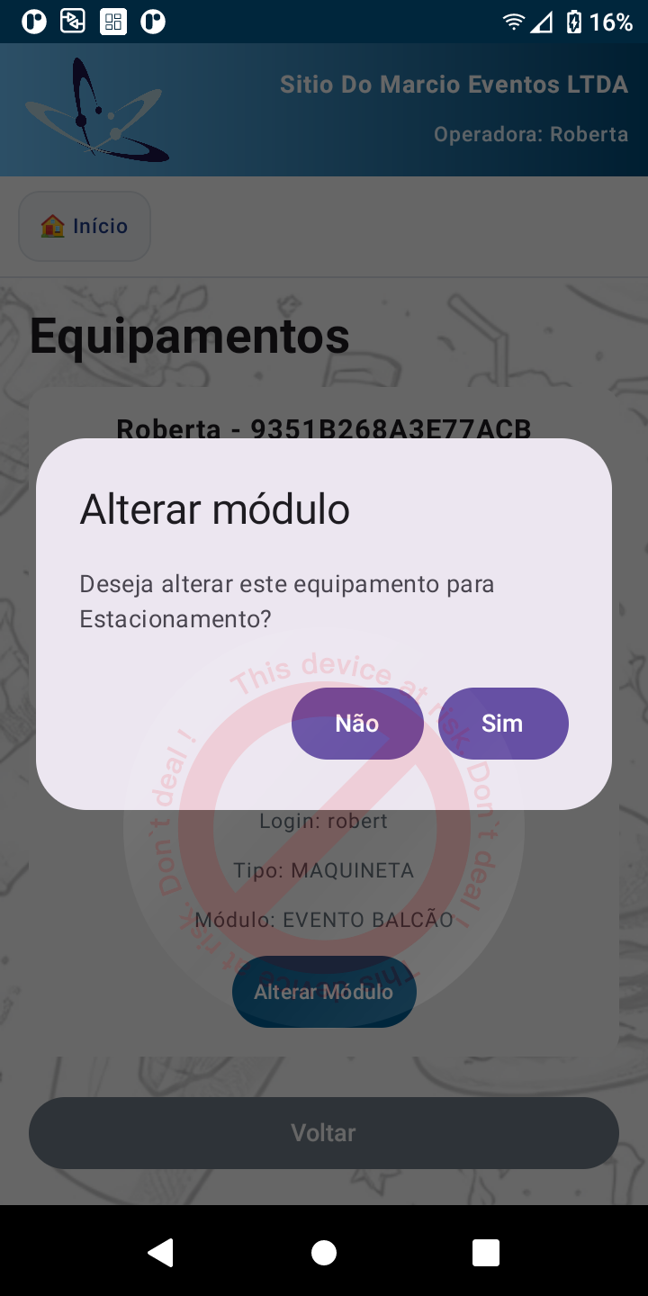 Módulos na Maquininha de Pagamento