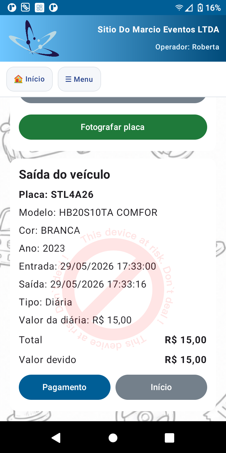 Módulos na Maquininha de Pagamento