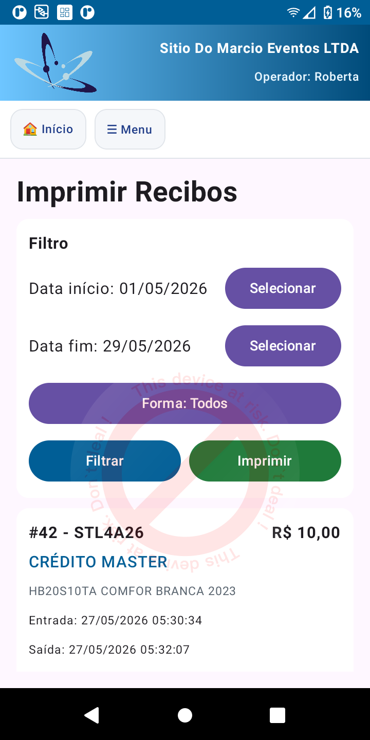Módulos na Maquininha de Pagamento